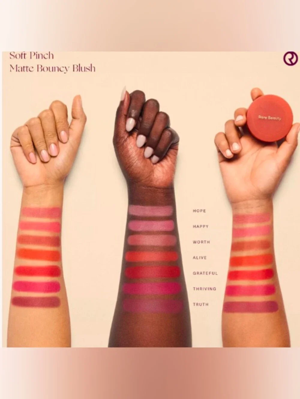 Rare Beauty Soft Pinch Matte Bouncy Blush-Color: Soulful-New In Box